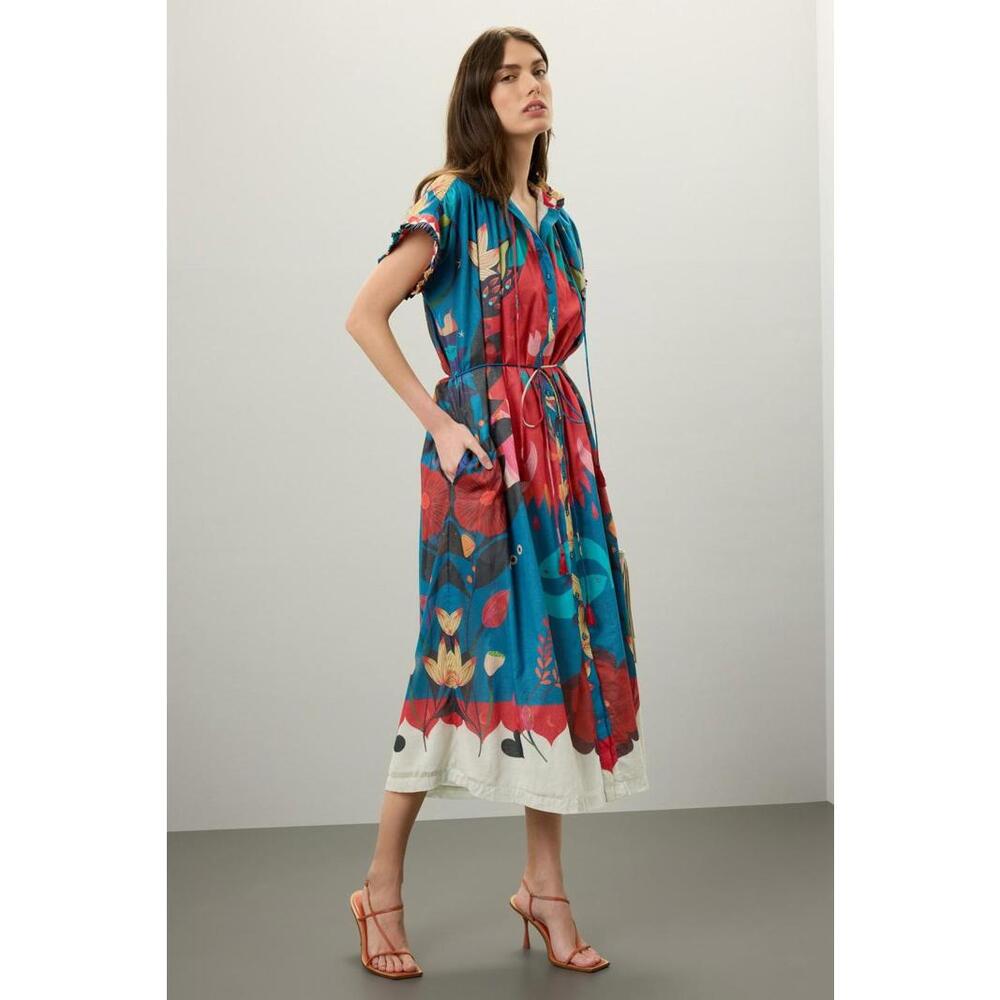 CAROLINA K Blue Valerie Dress Size XS/M ex-RTR